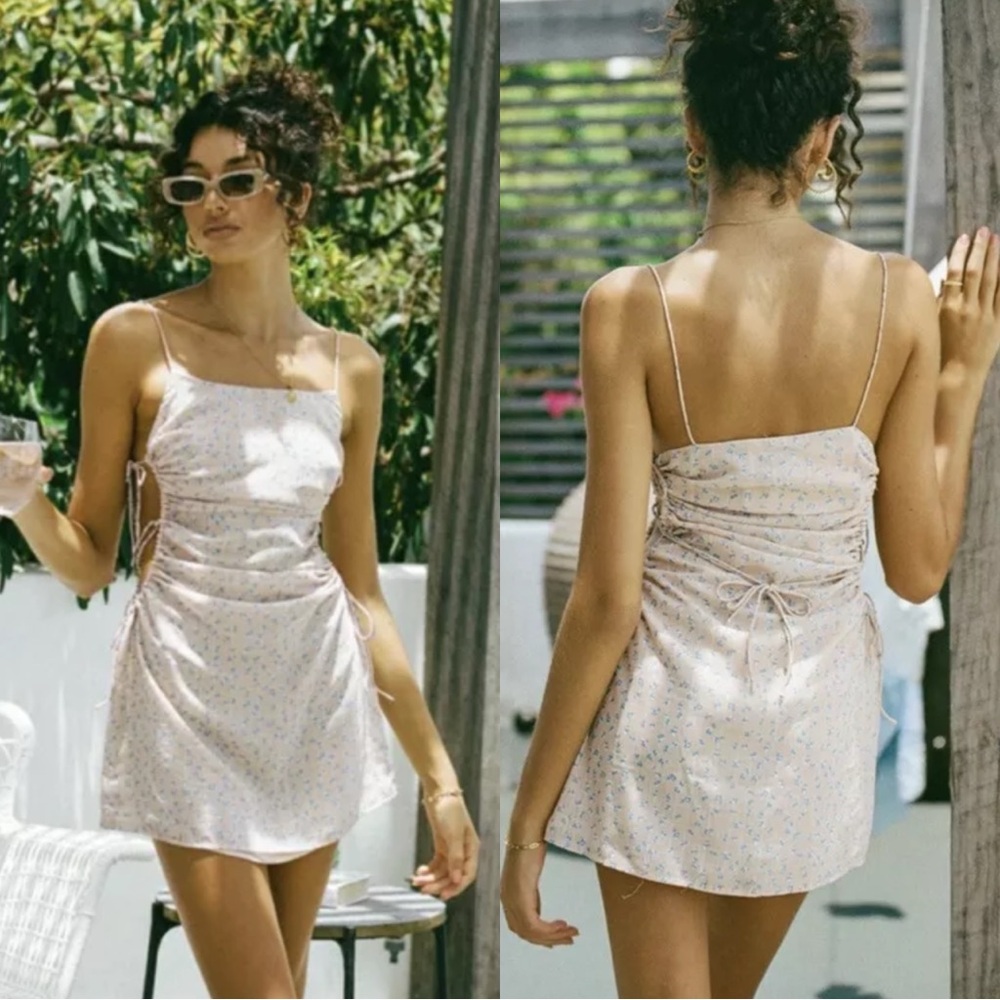 NWT Sabo Skirt Side Cut-Out Bluebell Nara Mini Dress ~ Size Medium 💛🍄